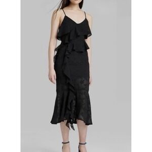 Wild Fable Women's Ruffle Midi Dress Yellow Size XXL